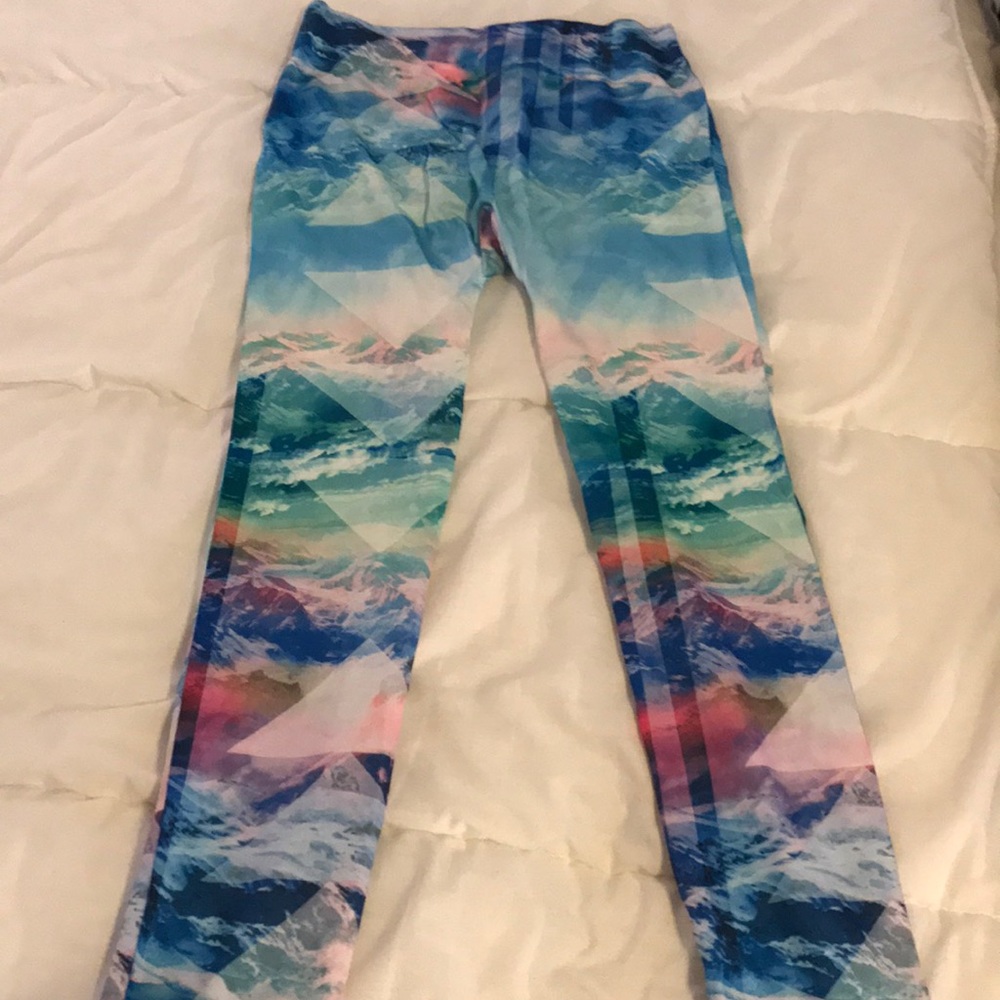 Silky yoga pants or leggings.